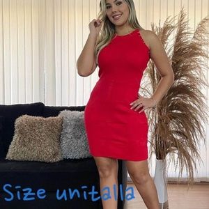 brand new red dress colombian clothing with tag